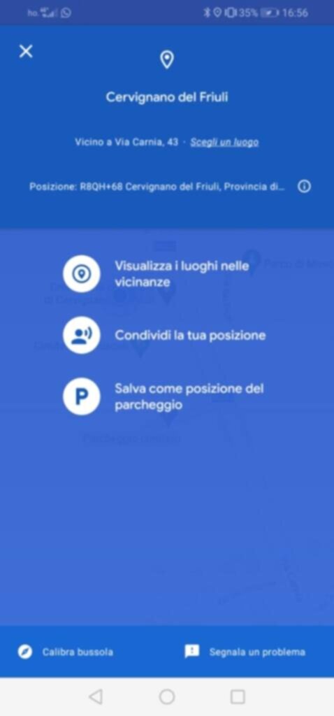 PARCHEGGIO DISABILI Pubblico CREMATORIO DI MUSCOLI-COMUNE DI CERVIGNANO DEL FRIULI